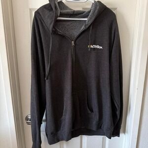 Black Activision play test zip up hoodie